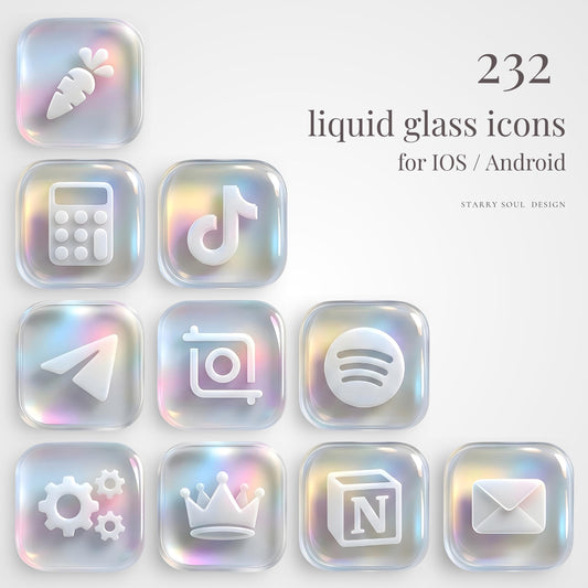 232 Liquid Glass App Icons