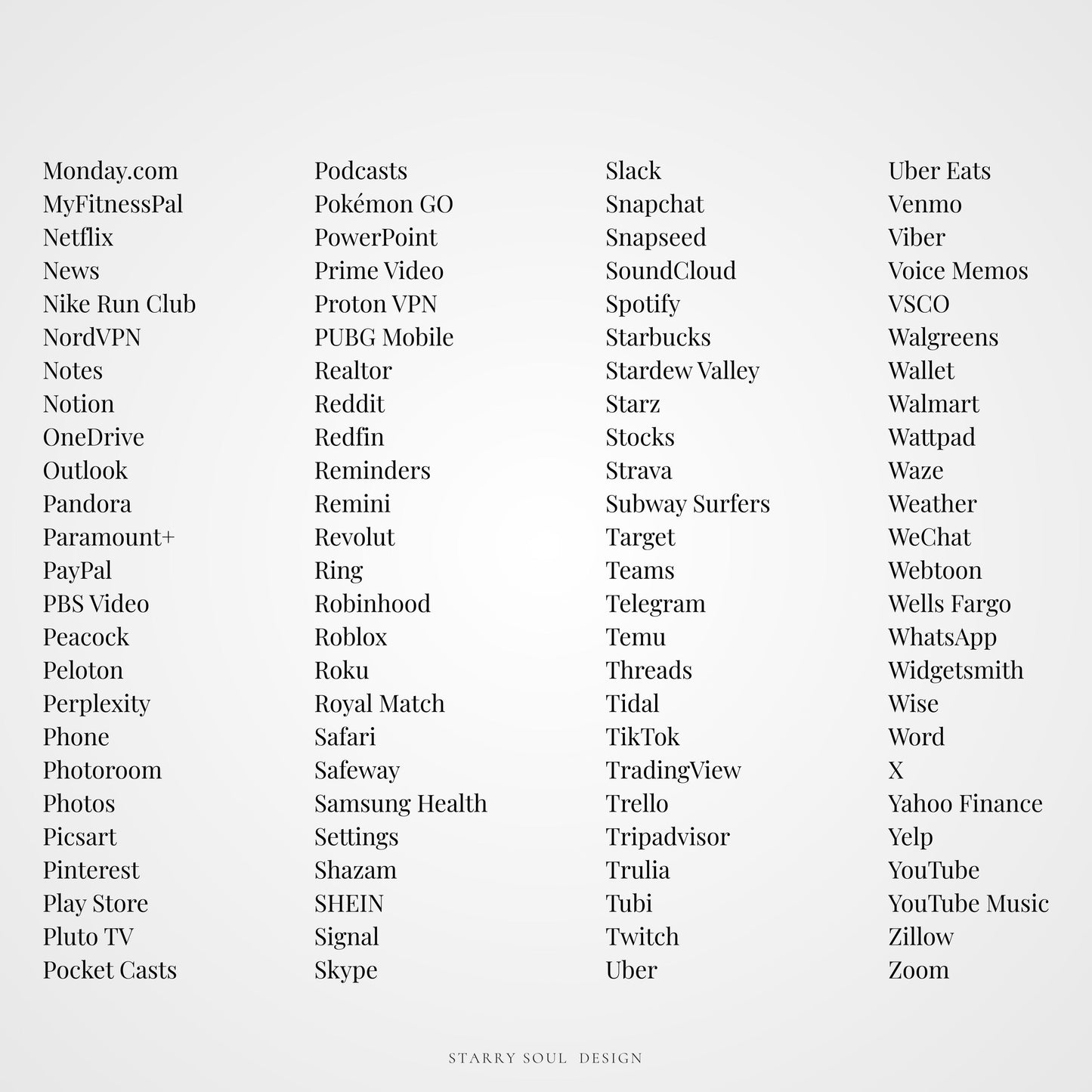 Minimalist App Icons