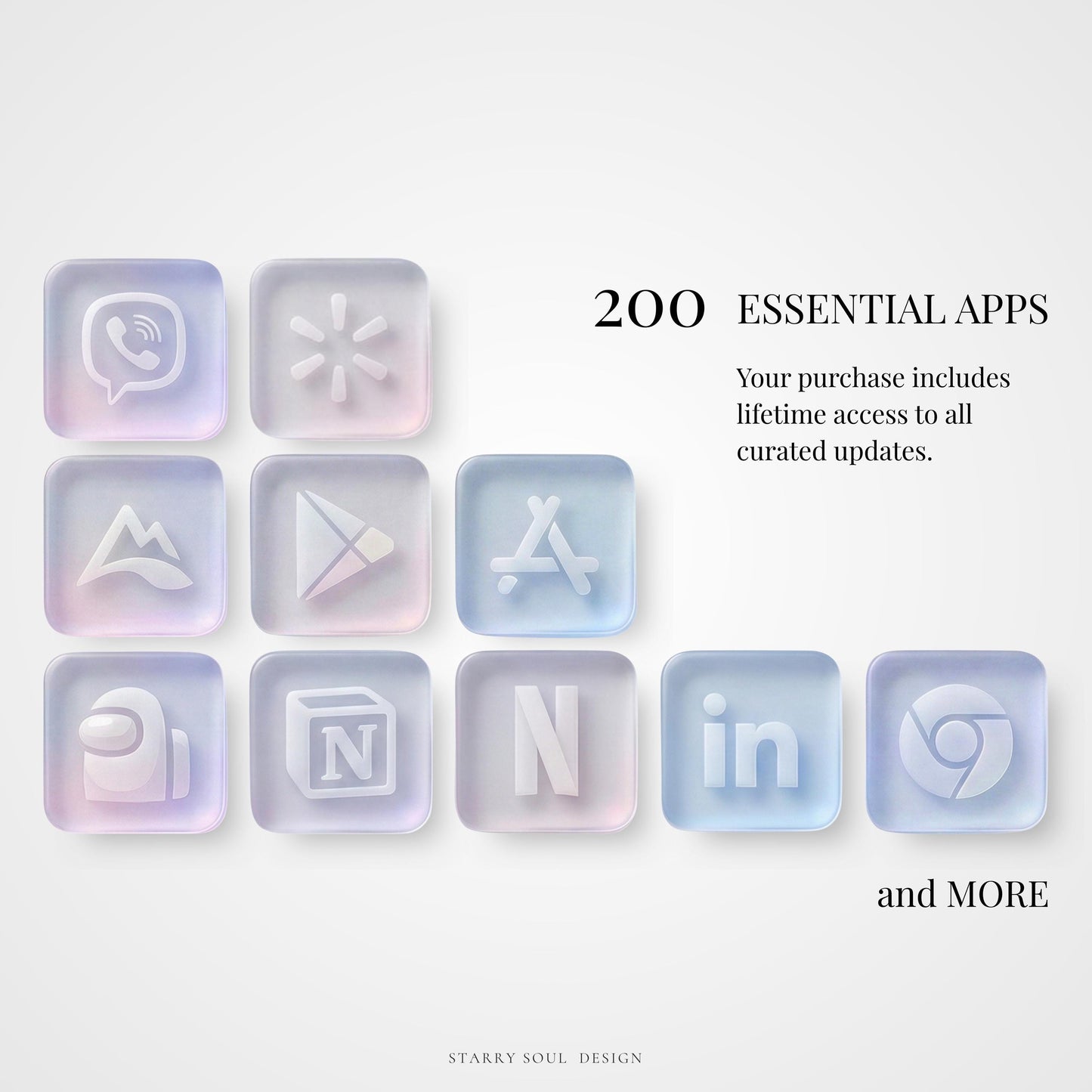 Aurora Liquid Glass App Icons