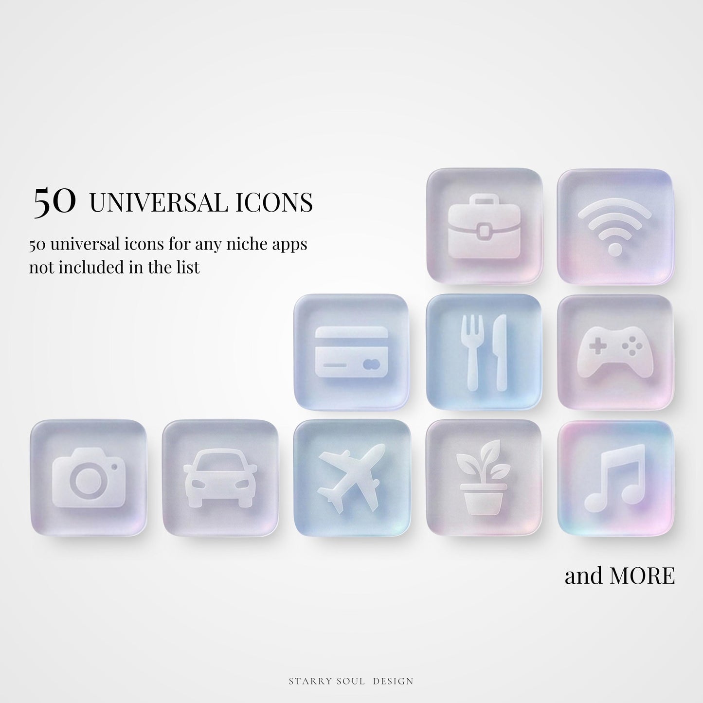 Aurora Liquid Glass App Icons